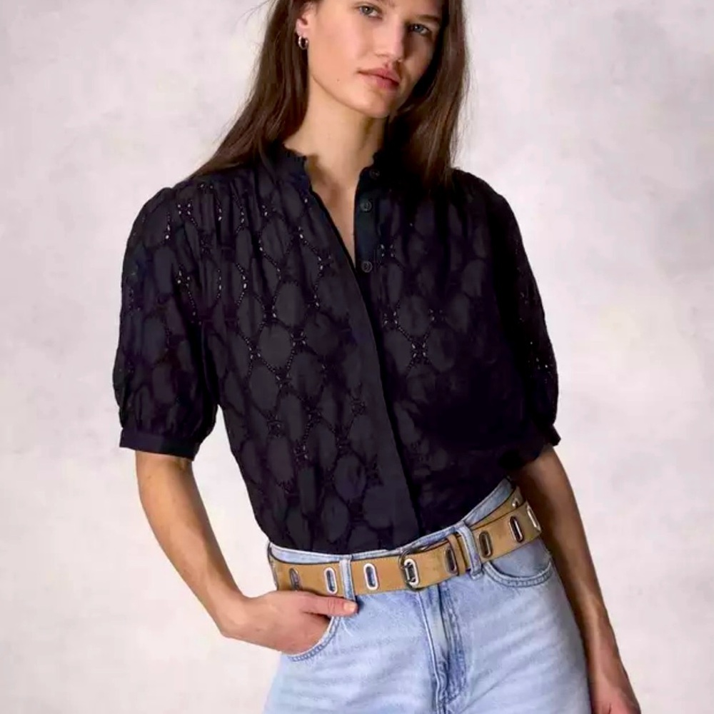 NWT Rag & Bone Jordan Embroidered Top
